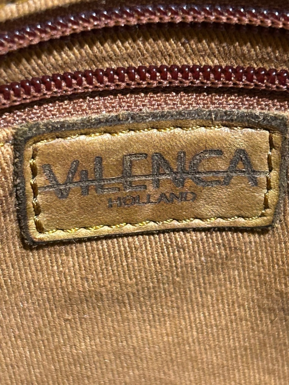 Vilenca Holland Vintage Brown Woven Round Crossbody Bag - Picture 11 of 16